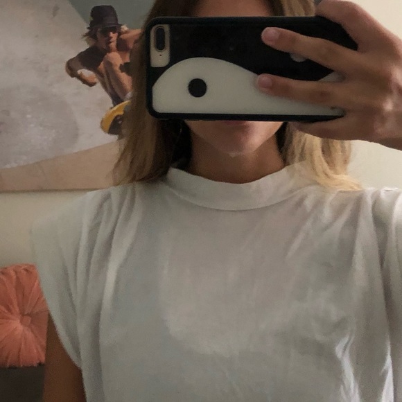 Stateside Oversized Shoulder Pad Dress - White - Picture 4 of 7